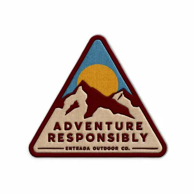 Triangle Adventure Responsibly Iron On Patch