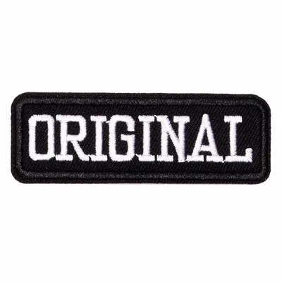 White and Black Original Vest Patch
