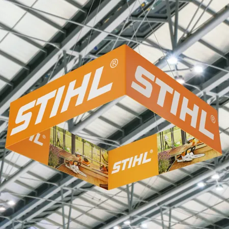 Trade Show Hanging Sign - Custom Patch Factory