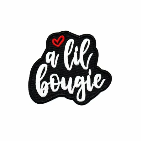 Black and White A lil Bougie Patch - Custom Patch Factory