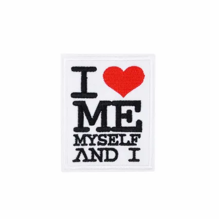 Black and White Me Myself and I Patch - Custom Patch Factory