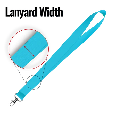 Lanyard Width Lanyard Width - Custom Patch Factory