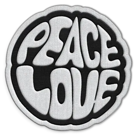 Peace Love Hat Patch - Custom Patch Factory