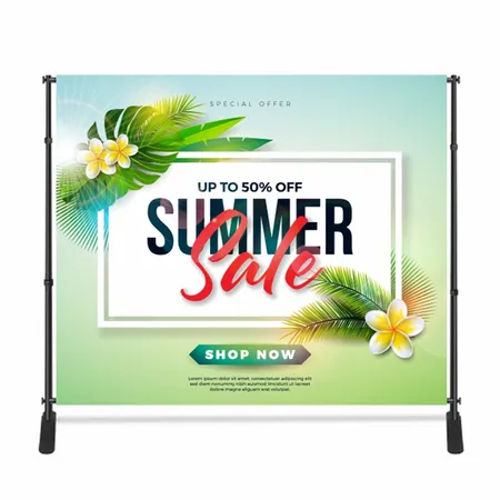 Adjustable Stand Banners - Custom Patch Factory