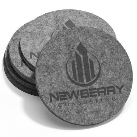 Absorbent Felt Coaster - Custom Patch Factory