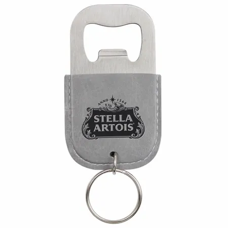 Leather Bottle Opener Keychain Leather Bottle Opener Keychain - Custom Patch Factory