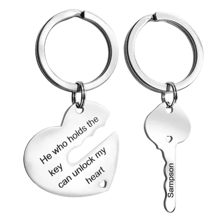 Metal Keychain for Couples Metal Keychain for Couples - Custom Patch Factory