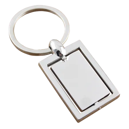 Spinning Square Metal Keychain Spinning Square Metal Keychain - Custom Patch Factory