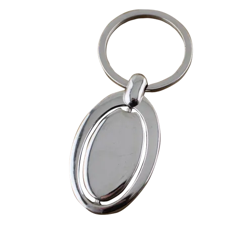 Spinning Oval Metal Keychain Spinning Oval Metal Keychain - Custom Patch Factory
