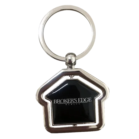 Spinning House Metal Keychain Spinning House Metal Keychain - Custom Patch Factory