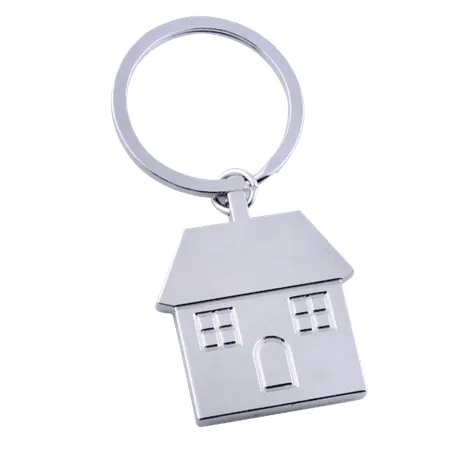 Happy Home Metal Keychain Happy Home Metal Keychain - Custom Patch Factory
