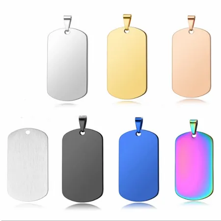 Sleek Military Dog Tag Metal Keychain Sleek Military Dog Tag Metal Keychain - Custom Patch Factory