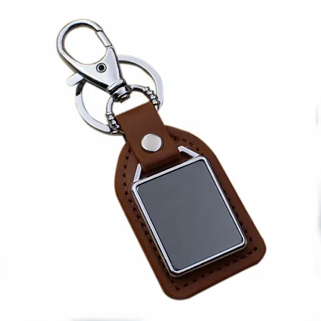 Premium Leather & Metal Keychain Premium Leather & Metal Keychain - Custom Patch Factory