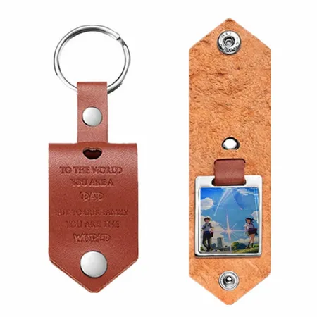 Artistic Laser Cut Leather Keychain Artistic Laser Cut Leather Keychain - Custom Patch Factory