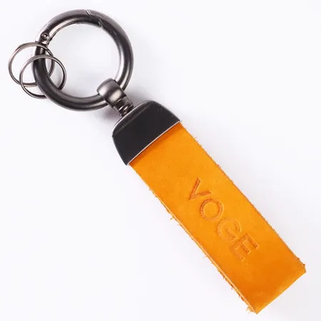 Leather Tag Keychain Leather Tag Keychain - Custom Patch Factory