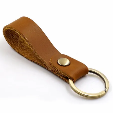 Suave Leather Keychain Suave Leather Keychain - Custom Patch Factory