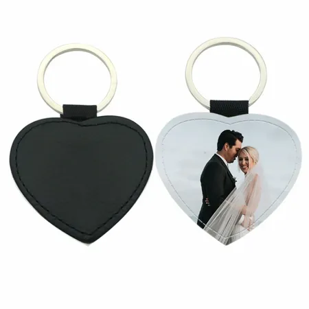 Heart Leather Keychain Heart Leather Keychain - Custom Patch Factory