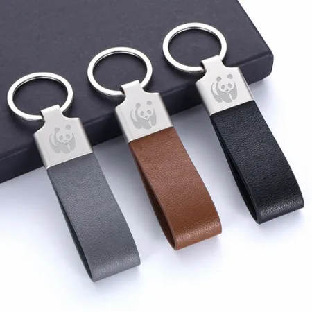 Elegant Loop Leather Keychain Elegant Loop Leather Keychain - Custom Patch Factory