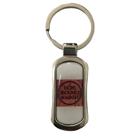 Stylish Rectangle Metal Keychain Stylish Rectangle Metal Keychain - Custom Patch Factory