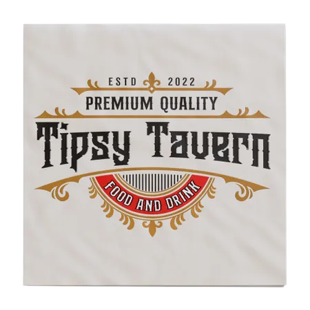Custom Linen Beverage Napkin - Custom Patch Factory
