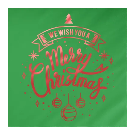 Custom Foil Stamped Luncheon Napkin - Custom Patch Factory