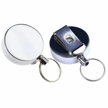 Compact Reel Keychain Compact Reel Keychain - Custom Patch Factory