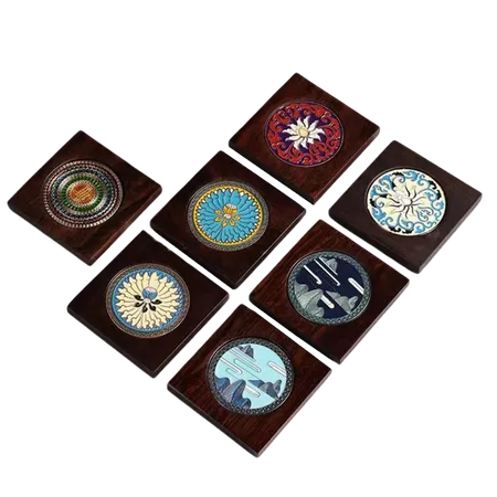 Customized Ebony Alloy Coaster - Custom Patch Factory