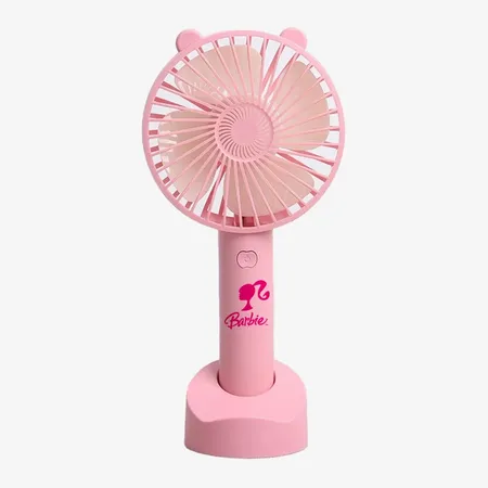 Mini Desk Fan with Cell Phone Holder and Lightup Messages - Custom Patch Factory