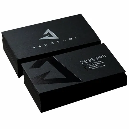 Embossed Gloss Business Cards - Custom Patch Factory