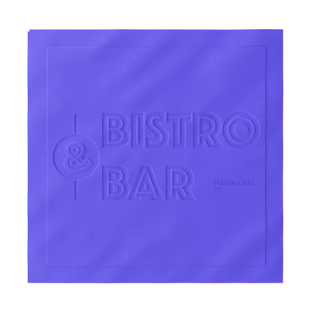 Custom Debossed Beverage Napkin - Custom Patch Factory