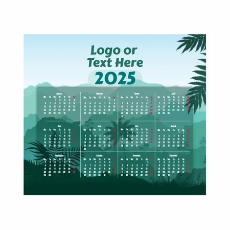 Nature Mouse Pad with Calendar - Custom Patch Factory