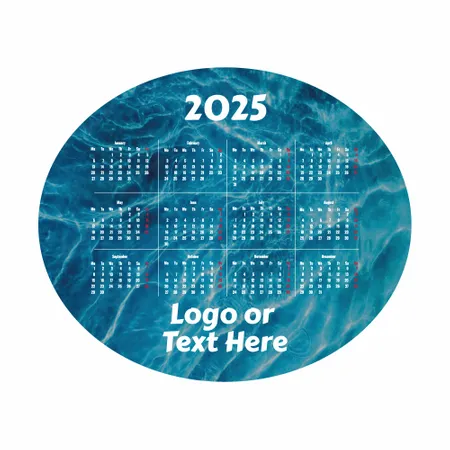 Nautical Calendar Mouse Pad - Custom Patch Factory