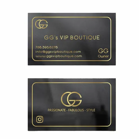 Foil Business Cards - Custom Patch Factory