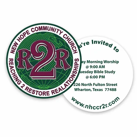Circle Business Cards - Custom Patch Factory