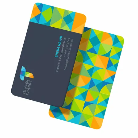 Rounded Corner Business Cards - Custom Patch Factory