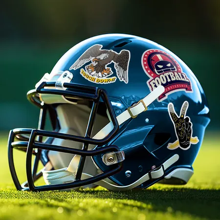 Football Helmet Stickers Football Helmet Stickers - Custom Patch Factory