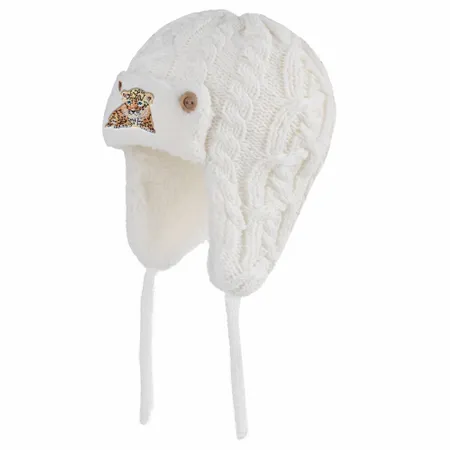 Cozy Cotton Kid Beanies with Earflaps - Custom Patch Factory