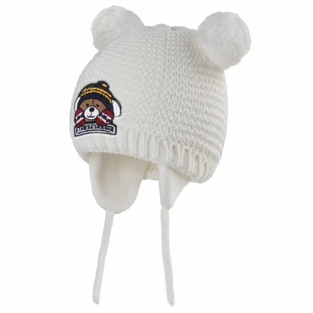Mouse Ears Cotton Kid Beanies with Earflaps - Custom Patch Factory