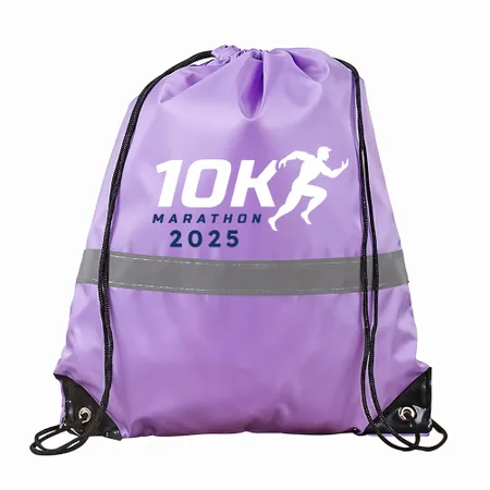 Drawstring Bags With Reflective Strip Drawstring Bags With Reflective Strip - Custom Patch Factory