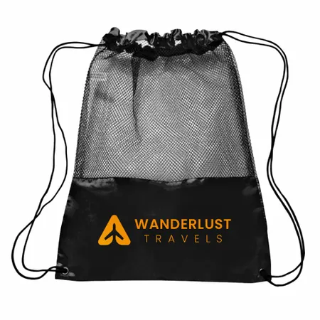 Mesh Drawstring Bag Mesh Drawstring Bag - Custom Patch Factory