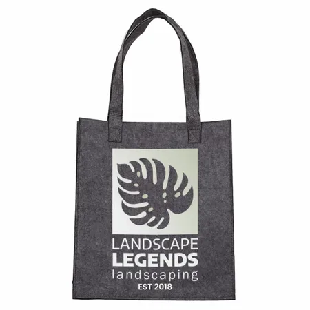 Small Light Gray Felt Mood Bag Small Light Gray Felt Mood Bag - Custom Patch Factory