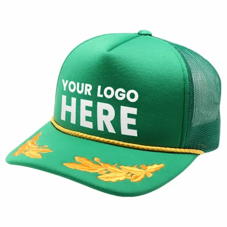 Pitbull Cambridge PB321 5 Panel Sponge Bay Leaf Hat Pitbull Cambridge PB321 5 Panel Sponge Bay Leaf Hat - Custom Patch Factory