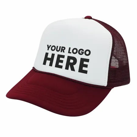 Nissun Foam Trucker Hat, 5 Panel Mesh Cap, Two Tone Colors - SPC - Custom Patch Factory