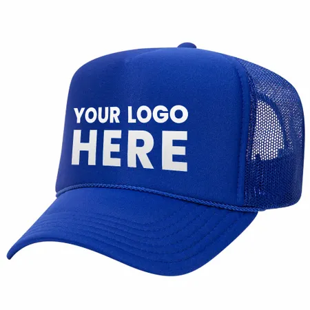 Otto 5-Panel High Crown Foam Trucker Hats, Mesh Back Cap - 39-165 - Custom Patch Factory