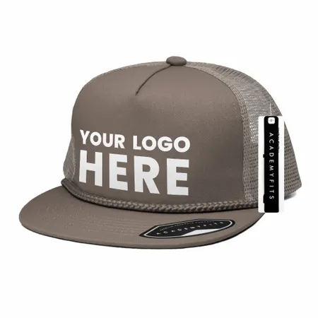 Academy Fits 2071G Rope Trucker Snapback Hat Academy Fits 2071G Rope Trucker Snapback Hat - Custom Patch Factory