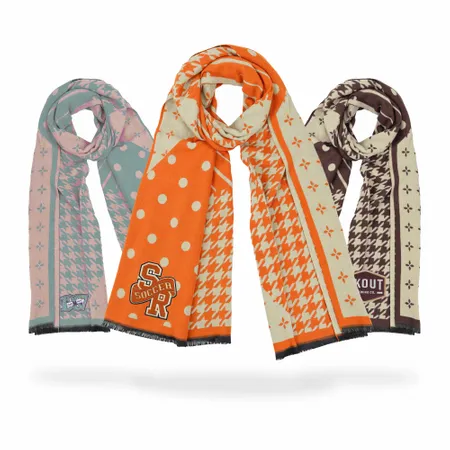 Cozy Cotton Polyester Scarves - Custom Patch Factory