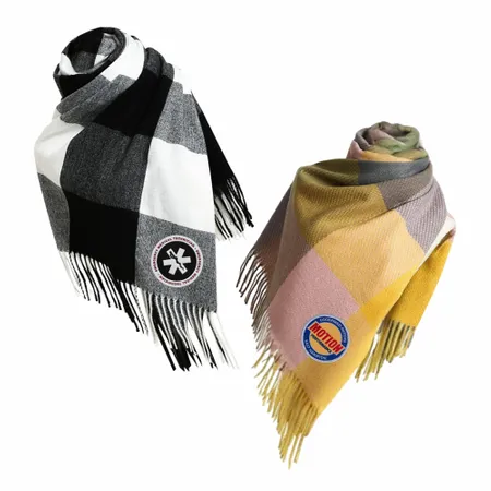 Plush Polyester Scarves - Custom Patch Factory