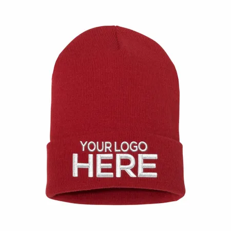 Waffle Cuffed Knit Beanie - Custom Patch Factory