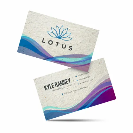 ECO Seed Paper Business Card - Custom Patch Factory