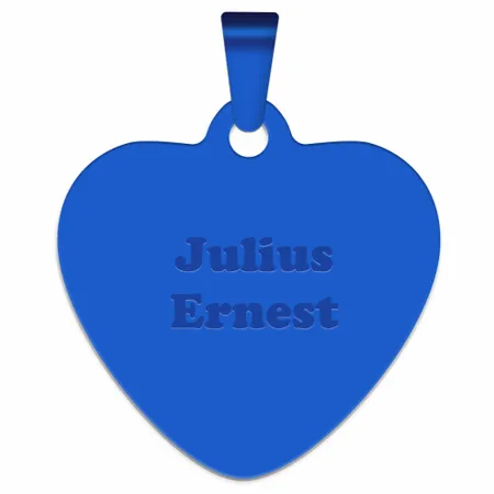 Full Color Heart Metal Keychain - Custom Patch Factory